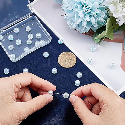 ABS Plastic Imitation Pearl Beads KY-BC0001-30-1