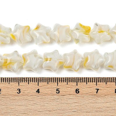 Handmade Millefiori Glass Beads Strands LAMP-H067-01A-1