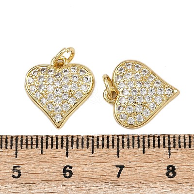 Brass Micro Pave Cubic Zirconia Pendants ZIRC-I367-11G-12-1