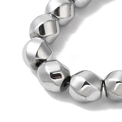 Electroplated Non-Magnetic Synthetic Hematite Beads Strands G-P518-05C-01-1