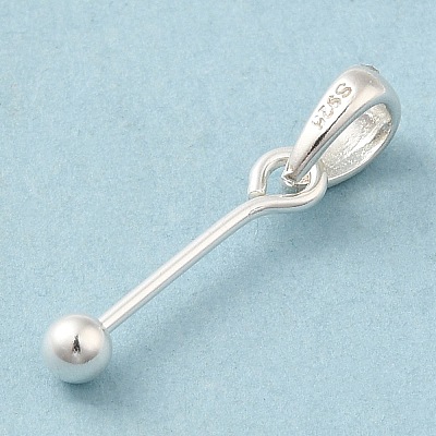 925 Sterling Silver Pendant Bails STER-P048-01A-S-1