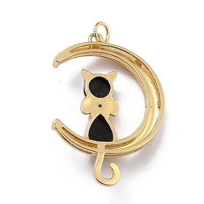 Brass Cubic Zirconia Pendants ZIRC-H122-02G-1