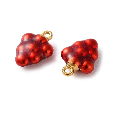 304 Stainless Steel Enamel Pendants STAS-B100-06G-05-1