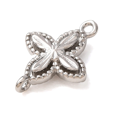 Brass Connector Charms KK-CBAB2E2-01P-1