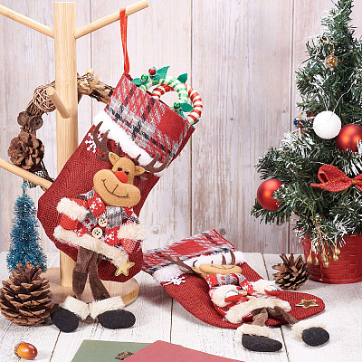 Christmas Theme Non-woven Fabrics Bags ABAG-TAC0001-16A-1