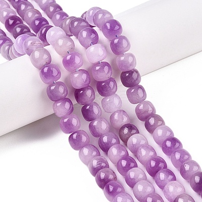 Dyed Natural White Jade Beads Strands G-T138-D03-1