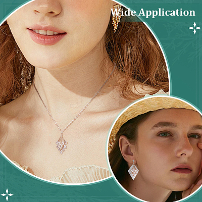 8Pcs Brass Micro Pave Cubic Zirconia Pendants KK-BC0014-68-1