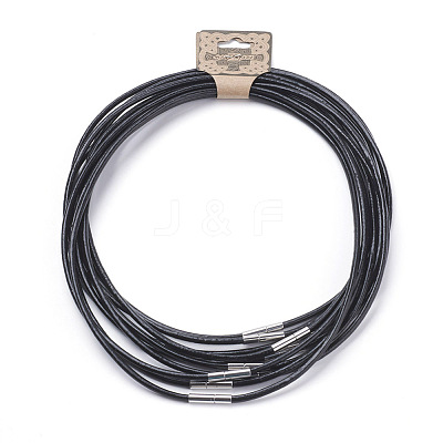 Cowhide Leather Cord Necklace Making MAK-G003-06B-1