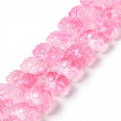 Transparent Glass Beads Strands X-GLAA-F114-01E-1