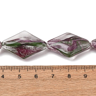 Transparent Handmade Lampwork Beads LA-CBAF0C8-02J-1