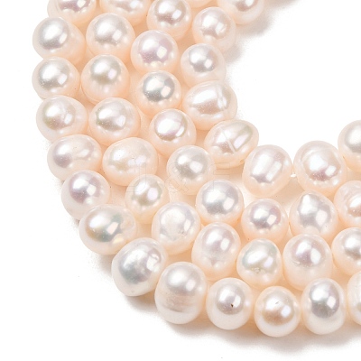 Natural Cultured Freshwater Pearl Beads Strands PA-CBABE82-15G-1