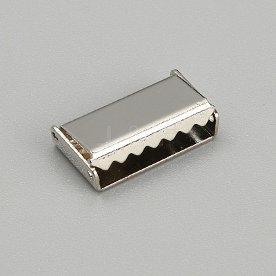 Zinc Alloy Ribbon Crimp Ends FIND-WH0126-13E-P-1