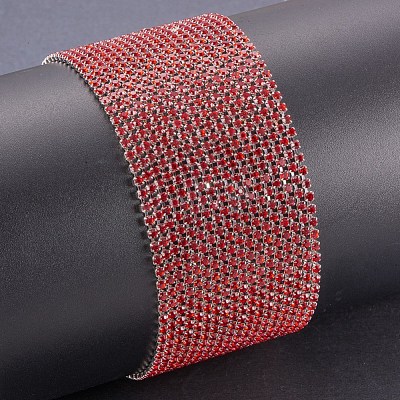 Brass Rhinestone Strass Chains CHC-R125-S6-01S-1