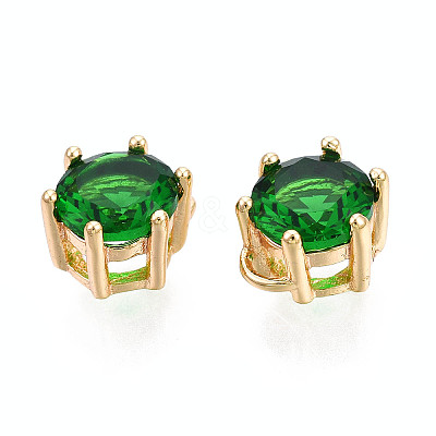 Brass Inlaid Cubic Zirconia Charms KK-N216-346C-1