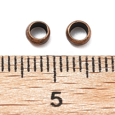 Brass Crimp Beads KK-S509-01RC-02-1