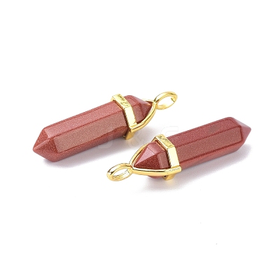 Synthetic Goldstone Pointed Pendants G-G025-01G-35-1