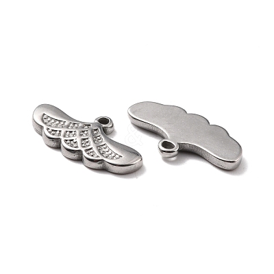 304 Stainless Steel Pendants Cabochon Settings for Enamel STAS-B024-16P-1