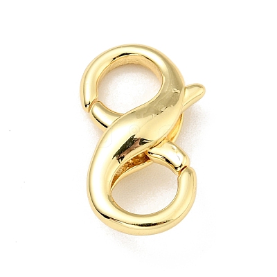 Brass Double Opening Lobster Claw Clasps KK-G416-53G-1