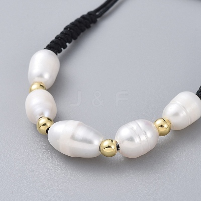 Braided Bead Bracelets BJEW-JB04820-01-1