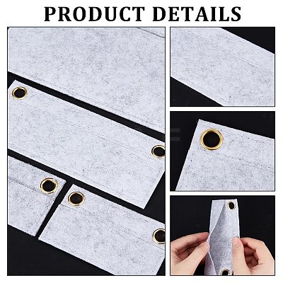 4Pcs 4 Style Wool Felt Purse Organizer Insert DIY-CN0002-11-1