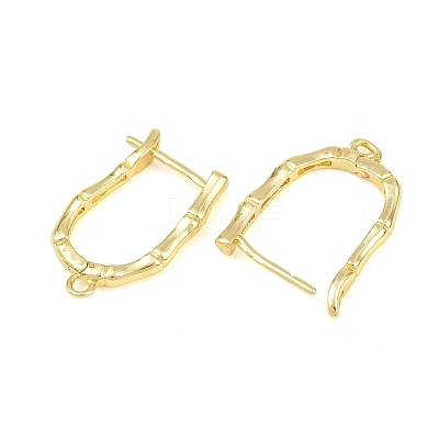 Brass Hoop Earring Findings KK-K340-39G-1