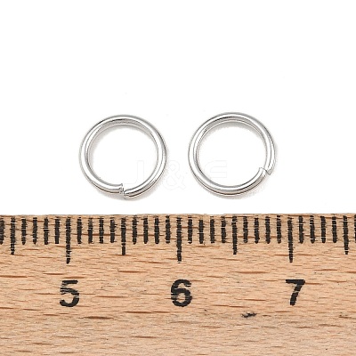 Tarnish Resistant 304 Stainless Steel Open Jump Rings STAS-E067-07-8mm-1