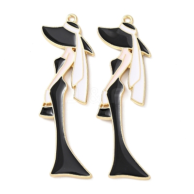 Alloy Enamel Big Pendants ENAM-K076-20B-03-1