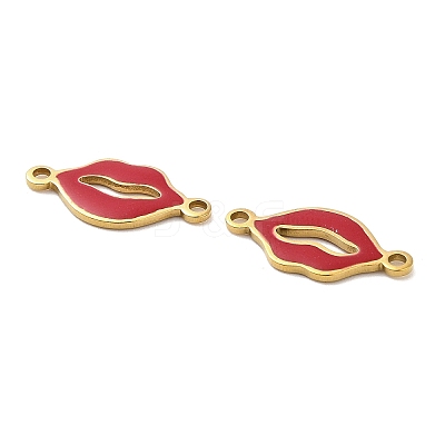304 Stainless Steel Enamel Connector Charms STAS-H479-02G-05-1