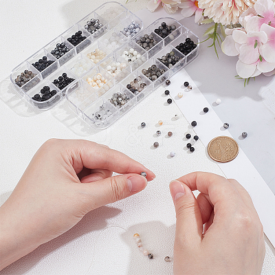 600Pcs 24 Styles Natural & Synthetic Mixed Gemstone Beads Sets G-PH0003-15-1