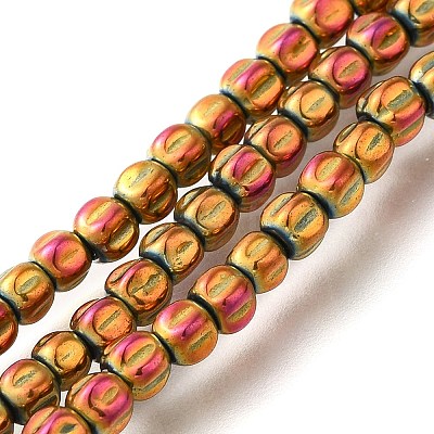 Electroplated Synthetic Non-magnetic Hematite Beads Strands G-C154-A01-01G-1