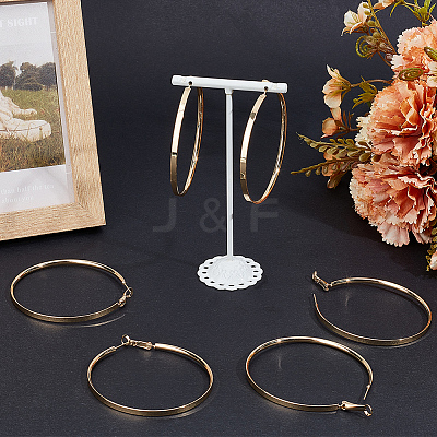 3 Pairs Brass Hoop Earrings for Women EJEW-BBC0001-66G-04-1