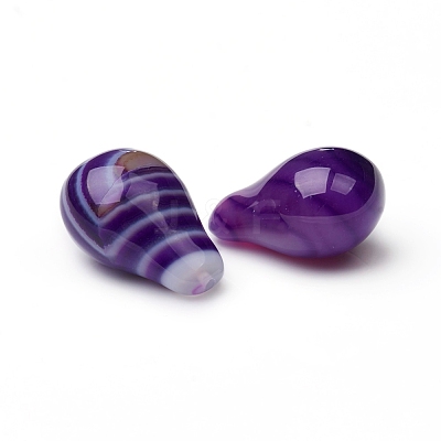 Natural Banded Agate/Striped Agate Beads G-L514-002B-1