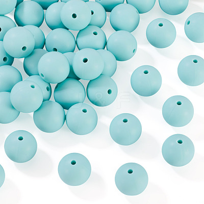 50Pcs Food Grade Eco-Friendly Silicone Beads SIL-TA0002-89J-1