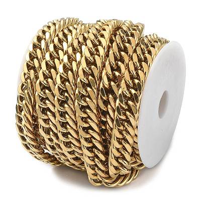 Ion Plating(IP) 304 Stainless Steel Cuban Link Chains CHS-E030-04B-G-1