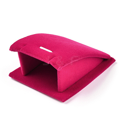 Velvet Slant Back Necklace Display Rack PW-WG67474-01-1
