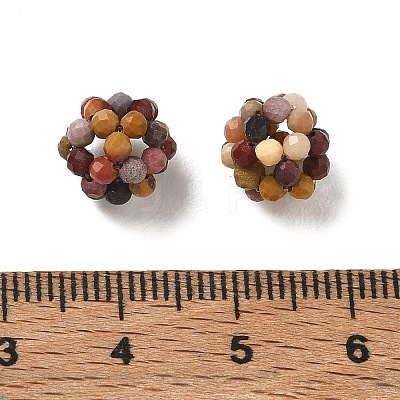 Natural Mookaite Woven Beads GG-CBA2E9C-F22-02-1