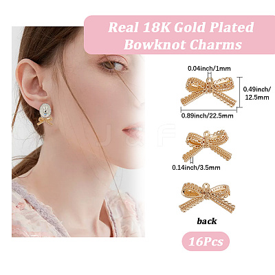 16Pcs Brass Pendants KK-BBC0017-82-1