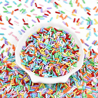 Baking Paint Glass Twist Bugle Beads SEED-N007-24A-1