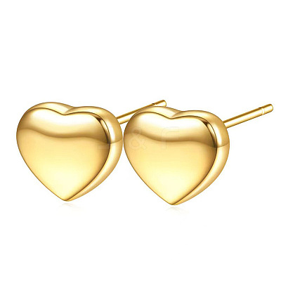Heart 304 Stainless Steel Stud Earrings FS-WGBF13B-05-1