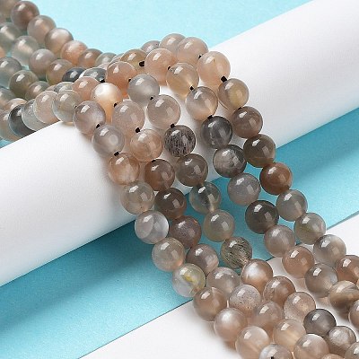 Natural Grey Moonstone Beads Strands G-F632-24-02-01-1