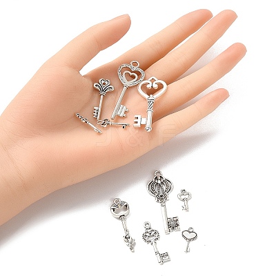 20Pcs 10 Style Tibetan Style Alloy Pendants TIBE-YW0001-34-1