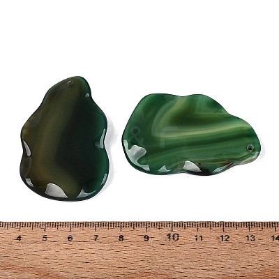 Dyed Natural Agate Big Pendants G-Q606-80C-1