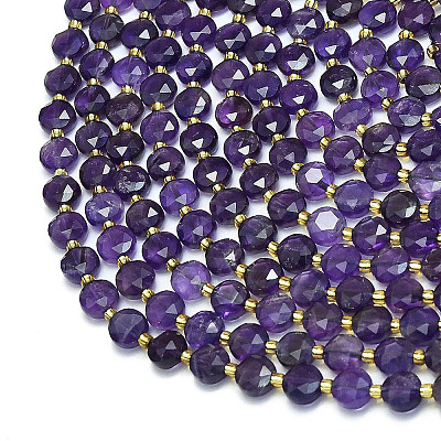 Natural Amethyst Beads Strands G-C116-A46-02A-1