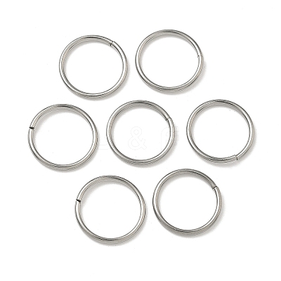 Tarnish Resistant 304 Stainless Steel Open Jump Rings STAS-J013-14xx1.2mm-01-1