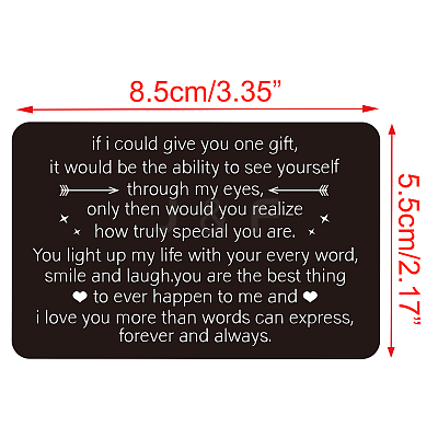 1 Pc Rectangle Stainless Steel Blank Thermal Transfer Cards DIY-FG0001-81A-1