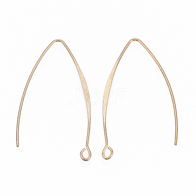 Brass Earring Hooks X-KK-N231-07-NF-1