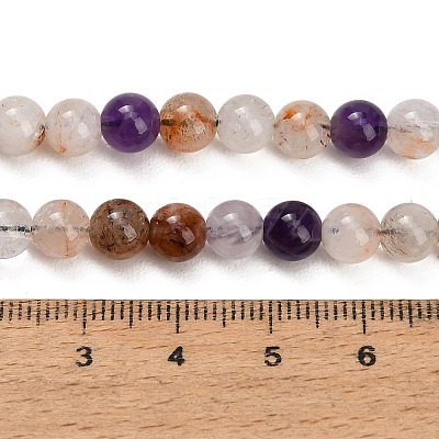 Natural Black Gold Rutilated Quartz Beads Strands GG-CBAC678-A02-6mm-1
