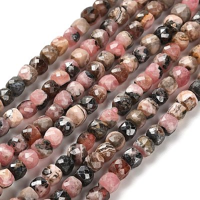 Natural Argentina Rhodonite Beads Strands G-B107-B01-01-1