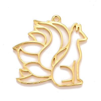 Alloy Open Back Bezel Pendants PALLOY-F280-03G-1