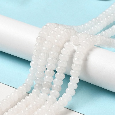 Natural White Jade Beads Strands G-D481-17A-1